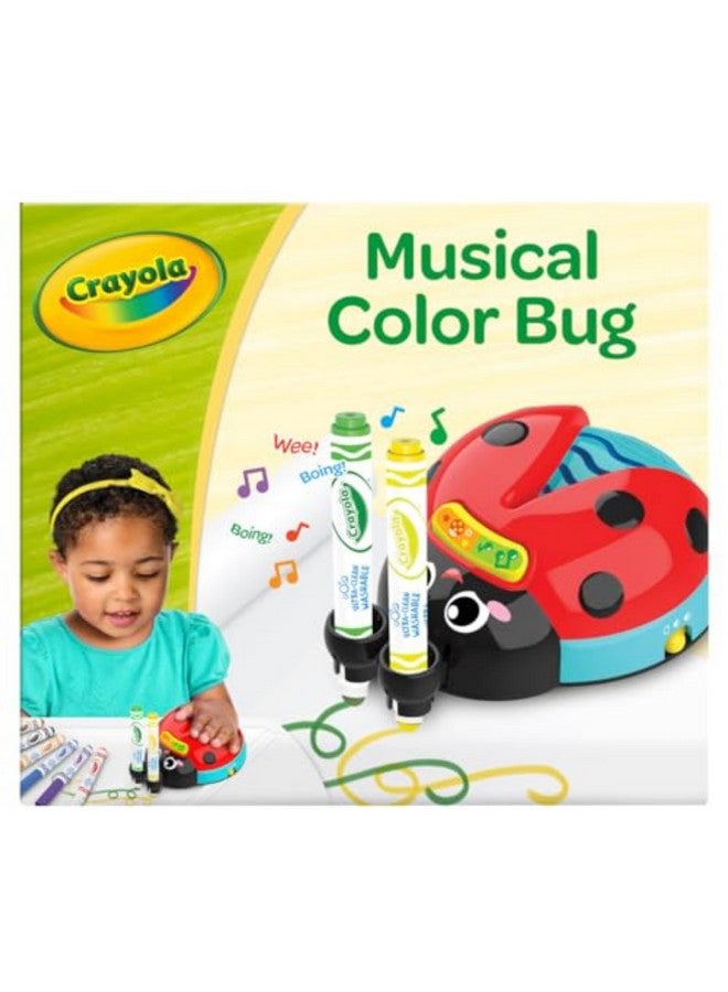 Crayola حشرة الألوان الموسيقية من كرايولا، لعبة حسية للأطفال، لعبة خنفساء للأطفال، فنون وحرف، هدايا للأطفال، أعمار 2، 3، 4 - Image 1