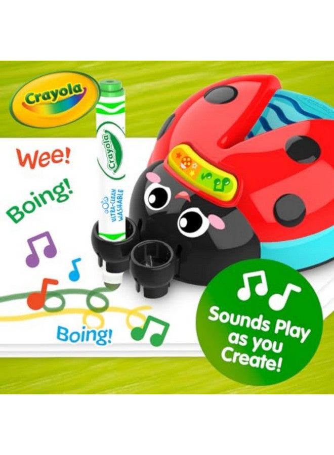 Crayola حشرة الألوان الموسيقية من كرايولا، لعبة حسية للأطفال، لعبة خنفساء للأطفال، فنون وحرف، هدايا للأطفال، أعمار 2، 3، 4 - Image 5
