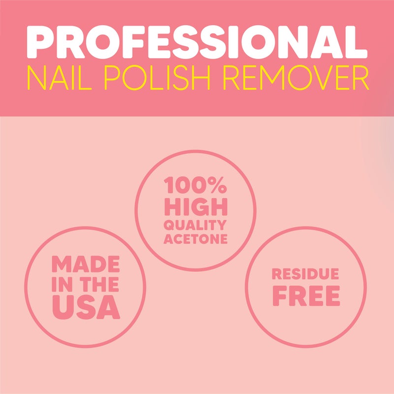 Onyx Professional Coconut Scented Nail Polish Remover with Nail File, 16 oz, Maximum Strength Soak Off Gel Polish Remover, Vitamin E & Grape Seed Oil Enriched Nourishing Formula - Image 4