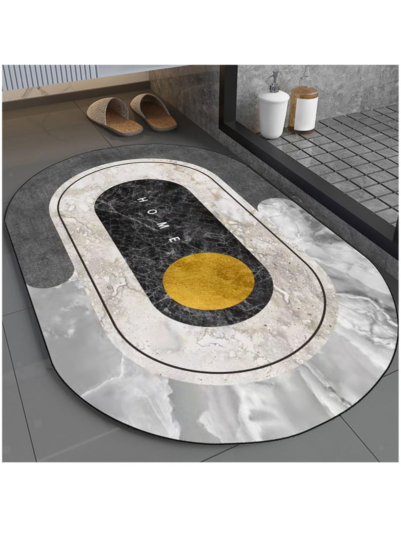 MIXDE 50x80cm Super Absorbent Soft Non-slip Quick Drying Floor Bath Tub Mat - Image 2