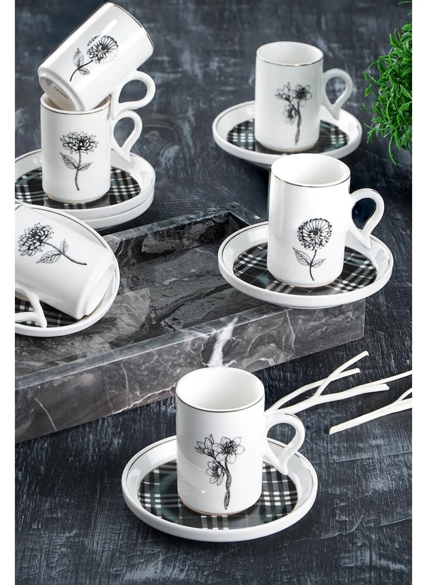 أكار Octavia Coffee Cup Set for 6 People - 90 ml