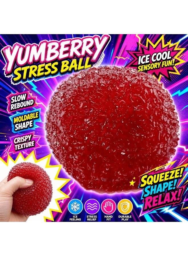 Teeny Baby Waxberry Moldable Crunchy Squeeze Stress Ball - Ice Skin Fidget Sensory Toy - Image 2