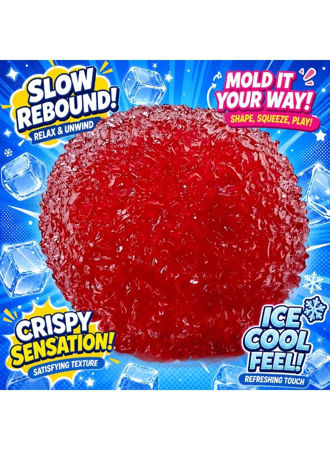 Teeny Baby Waxberry Moldable Crunchy Squeeze Stress Ball - Ice Skin Fidget Sensory Toy - Image 1