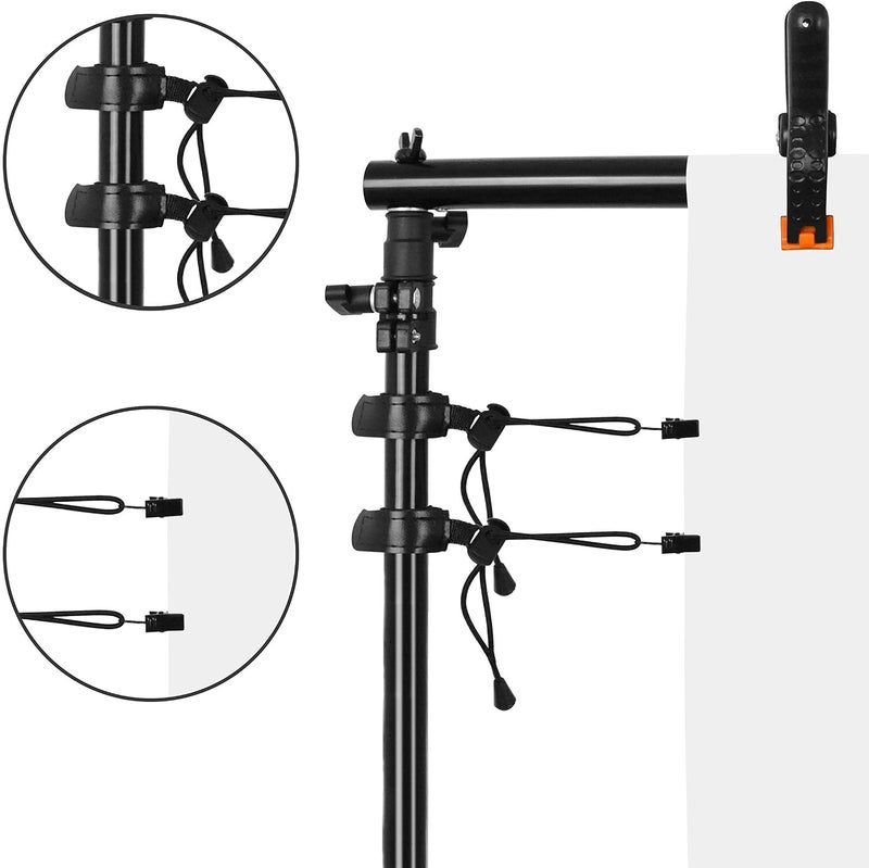 EMART 6 Pack Spring Clamps with 8 Pack Backdrop Clips for Photography - Image 2