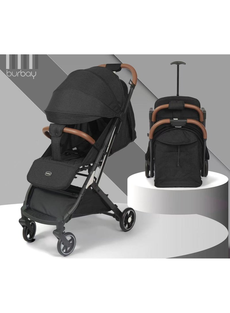 بورباي عربة أطفال بورباي الطي السريع – خفيفة الوزن، قابلة للطي خلال ثانية، مناسبة للطيران - Image 1