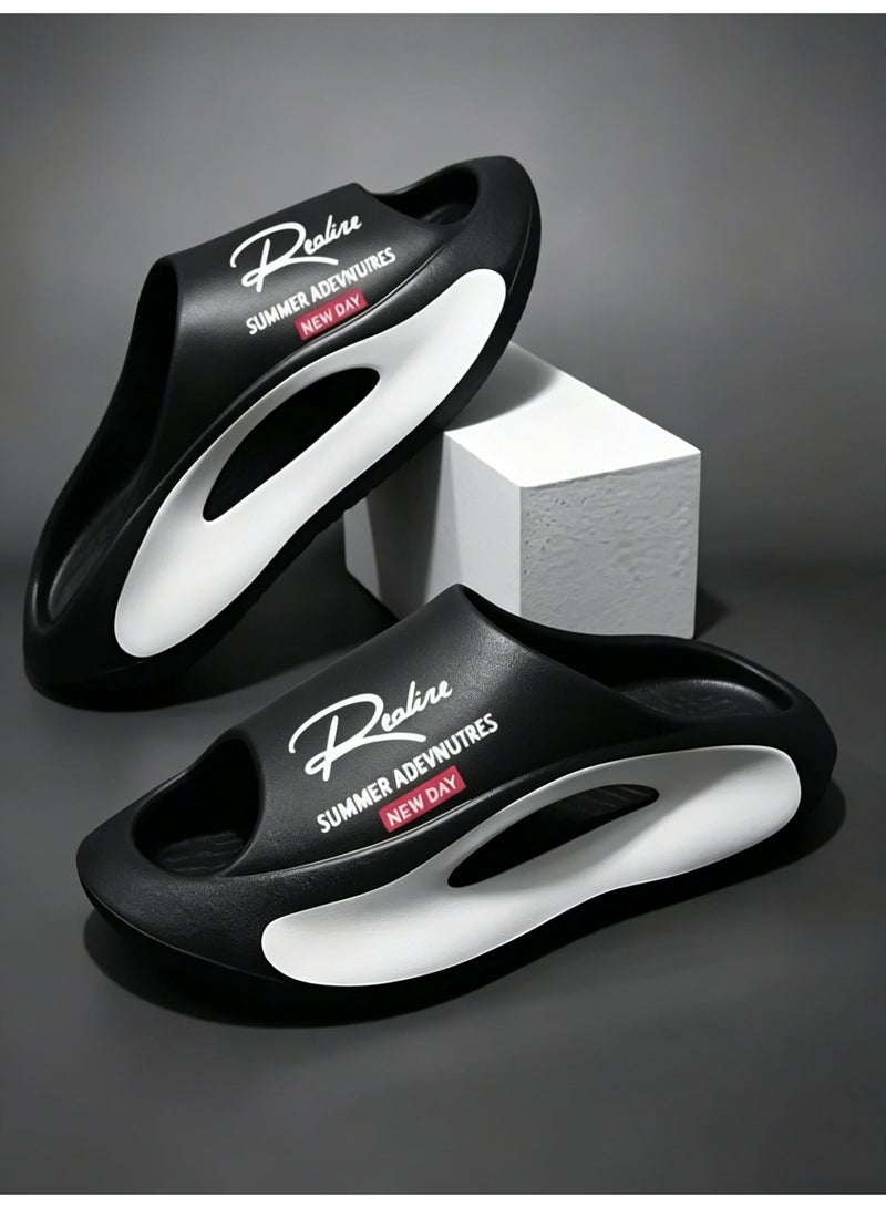 Men's Summer Outdoor Slip-On Slippers, Casual Beach Pool Sandals for Home, Garden, Travel and Daily Wear - Image 3