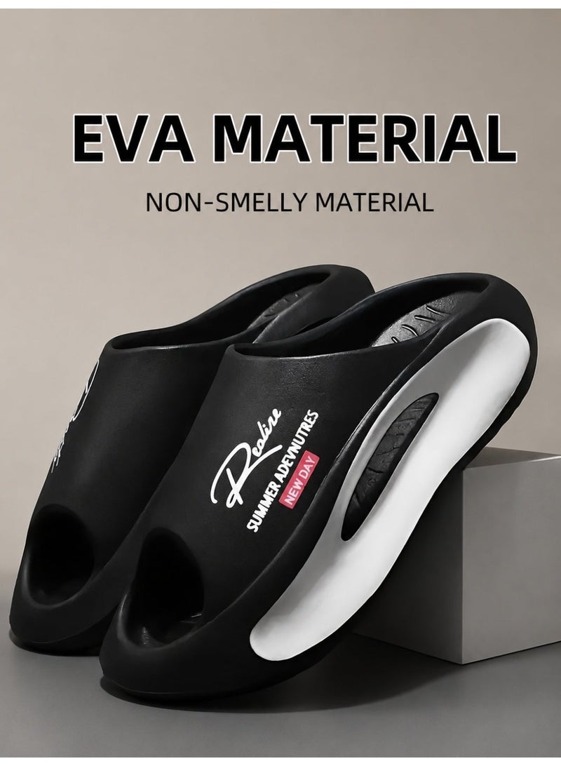 Men's Summer Outdoor Slip-On Slippers, Casual Beach Pool Sandals for Home, Garden, Travel and Daily Wear - Image 1