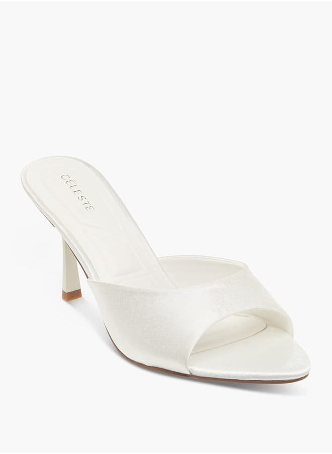 Celeste Women's Open Toe Slip-On Sandals with Stiletto Heels  - Image 1