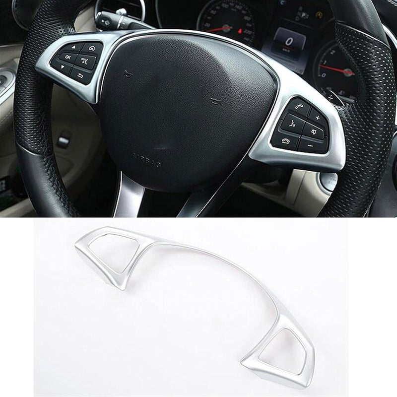 Wivplex ABS Matt Chrome Steering Wheel Trim for Mercedes-Benz - Image 3