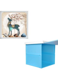 mriya MRIYA Multipurpose Wall Mounted Cloth Storage Cabinet, Self Adhesive Bathroom Cabinet for Wall Modern & Stylish with Pictures Space-Saving Storage Bathroom Cabinet Bathroom Accessories Mural Box  - Image 1