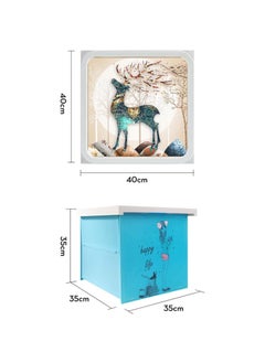 mriya MRIYA Multipurpose Wall Mounted Cloth Storage Cabinet, Self Adhesive Bathroom Cabinet for Wall Modern & Stylish with Pictures Space-Saving Storage Bathroom Cabinet Bathroom Accessories Mural Box  - Image 2