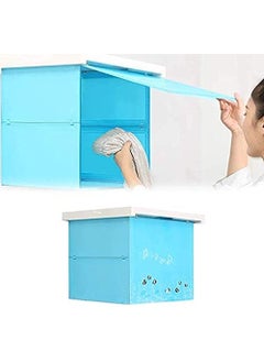 mriya MRIYA Multipurpose Wall Mounted Cloth Storage Cabinet, Self Adhesive Bathroom Cabinet for Wall Modern & Stylish with Pictures Space-Saving Storage Bathroom Cabinet Bathroom Accessories Mural Box  - Image 3