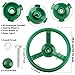 Haconba Steering Wheel Playset Plastic Swingset Steering Wheel Playground Pirate Ship Wheel Accessories for Kids Outdoor Garden Backyard Playroom Tree House Playground RedBlueGreenYellow 4 - Image 4