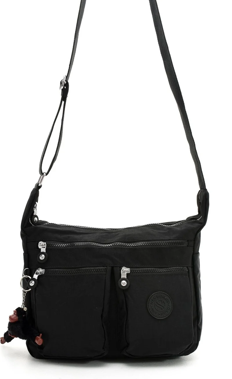 سانموريس Women's Large Size Waterproof Parachute Fabric Shoulder Bag with Compartments