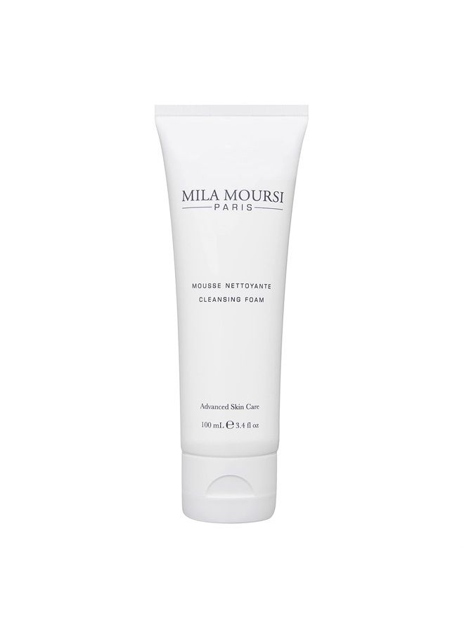 Mila Moursi Facial Cleansing Foam | Gentle Skin Cleanser and Makeup Remover with Apricot Kernel Oil, Allantoin, Arnica Flower, Calendula Flower, and Hyaluronic Acid | Restores pH Balance and Promote - Image 1