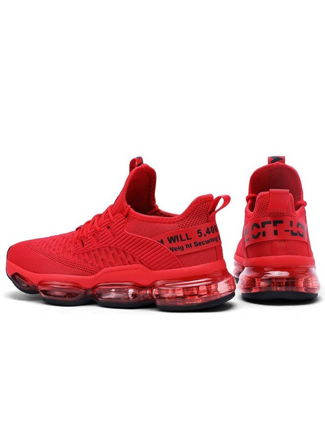 Kapsen Mens Running Shoes Air Cushion Tennis Walking Sneakers Casual Sport Gym Jogging Red 7 - Image 5