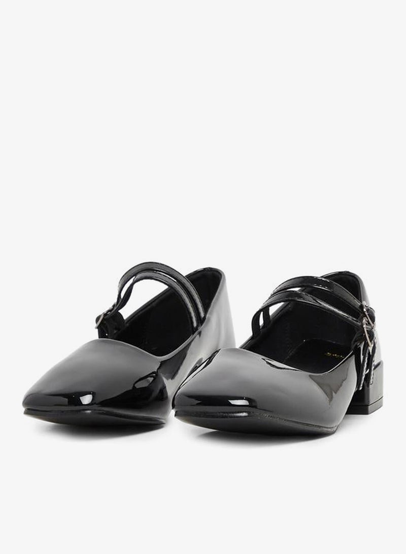 ستايلي أحذية راقصة الباليه الصلبة ذات حزام مزدوج - Image 3