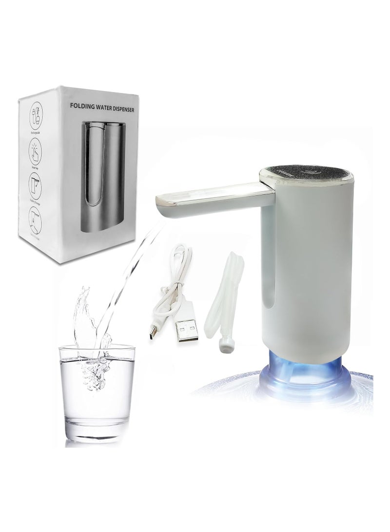 Water Pump dispenser Electric Foldable Water Pump High Capacity Low Noise Design Compact Powerful and Easy to Use ideal for Home Camping and office (Black or White) - Image 1