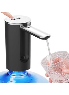 Generic مضخة مياه كهربائية قابلة للطي، مضخة مياه ذات سعة عالية، تصميم منخفض الضوضاء، مدمج، قوي وسهل الاستخدام، مثالي للتخييم المنزلي والمكتب (أسود أو أبيض)  - Image 2