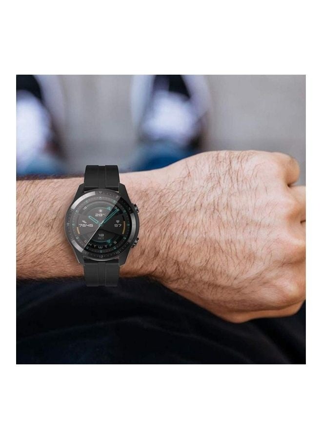 Beauenty Bumper Case Cover for Huawei Watch GT2 46mm BLACK/CLEAR - Image 5