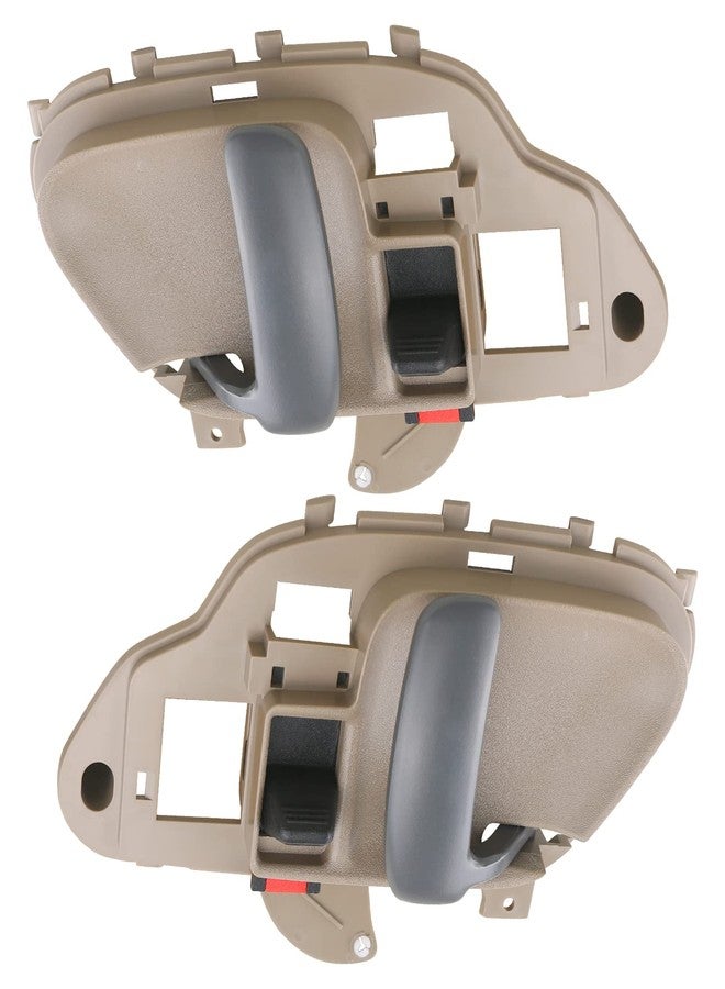 APPERFiT Interior Door Handle w/Bezel Kit (Tan) Compatible with 1995-2002 Chevy Chevrolet GMC Truck C1500 C2500 C3500 K1500 K2500 K3500 Suburban Tahoe Yukon 15708051 15708052 - Image 3