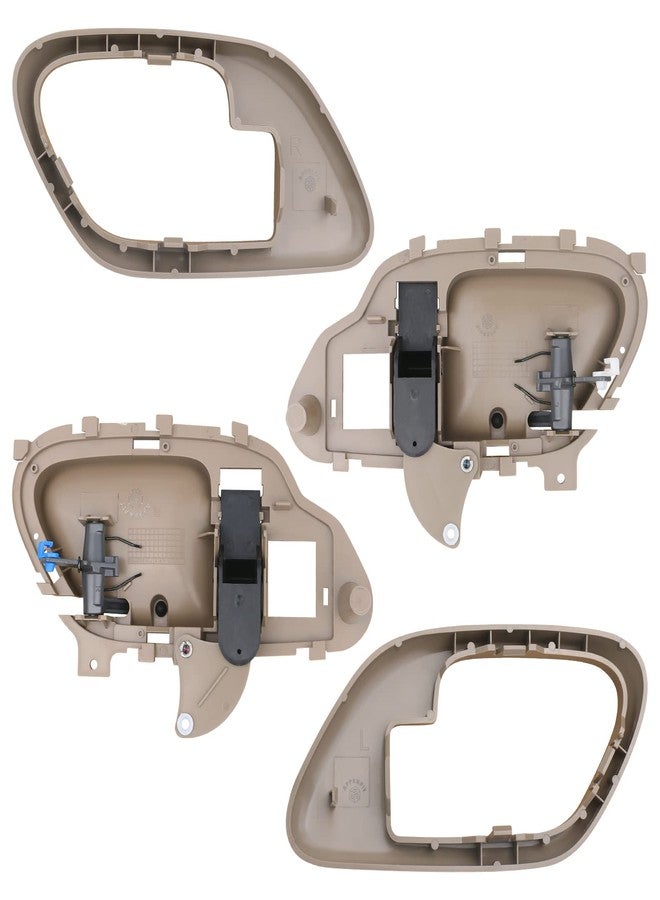 APPERFiT Interior Door Handle w/Bezel Kit (Tan) Compatible with 1995-2002 Chevy Chevrolet GMC Truck C1500 C2500 C3500 K1500 K2500 K3500 Suburban Tahoe Yukon 15708051 15708052 - Image 2