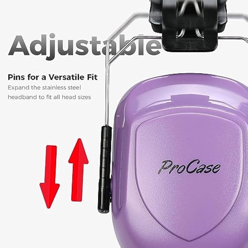 بروكيس سماعات اذن للحد من الضوضاء، سماعات راس ان ار ار 28 ديسيبل لحماية السمع، واقيات اذن احترافية بخاصية الغاء الضوضاء للبناء والعمل والفعاليات الرياضية ودراسة النجارة - Image 2