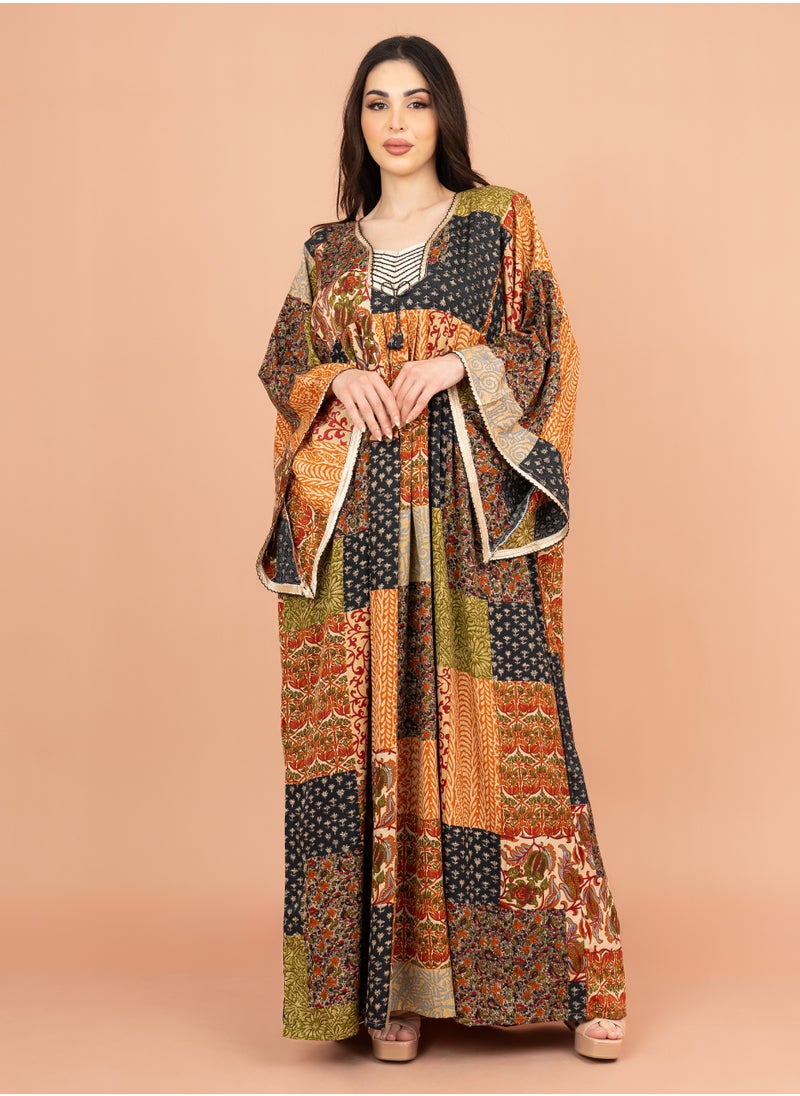 IKKXA Abstract Geometric Maxi IK014 Black  - Image 1