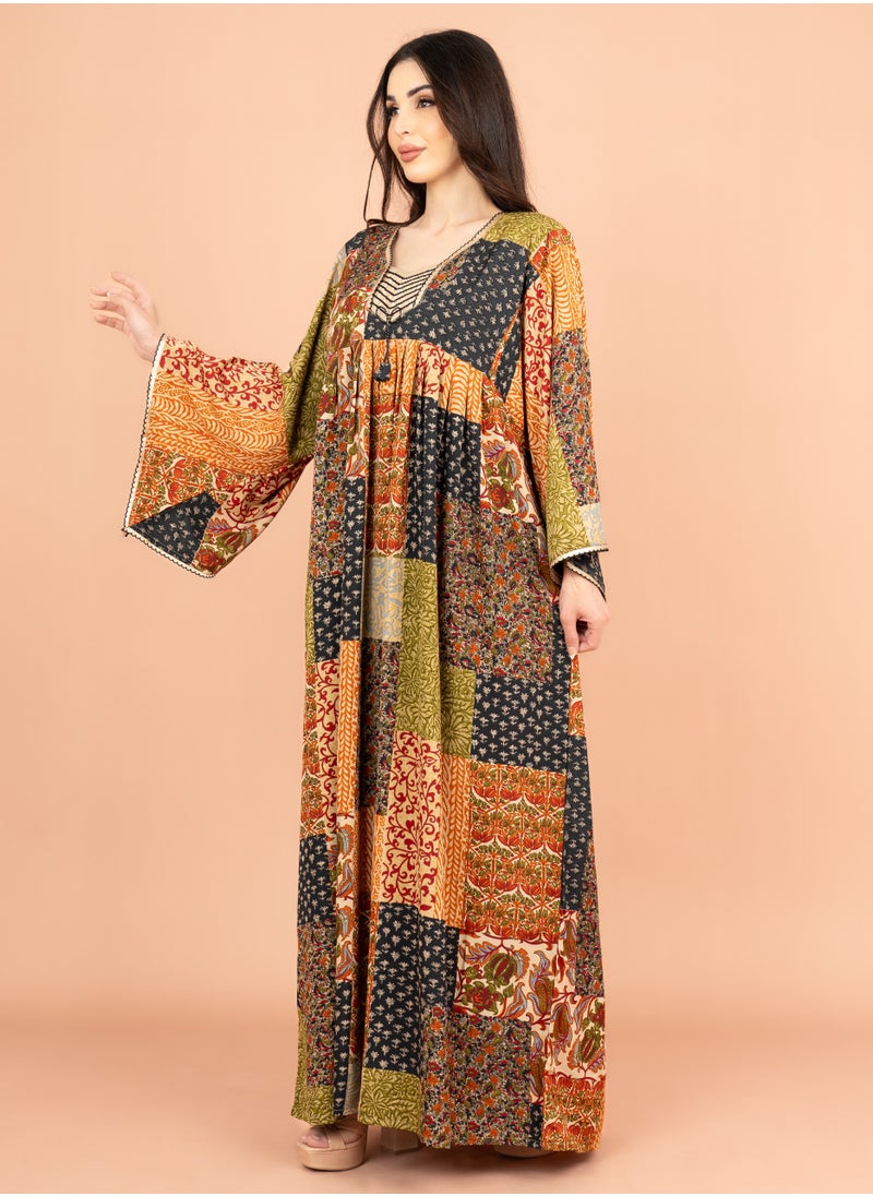 IKKXA Abstract Geometric Maxi IK014 Black  - Image 3