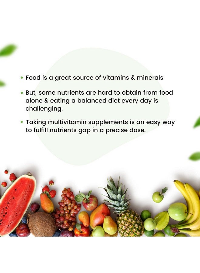 Neuherbs True Vitamin With Iodine Multivitamin With Zinc, Vitamin C, Vitamin-D, Gingseng, Ginkgo Biloba, Coenzyme Q-10, Lutein & Choline For Men And Women - Image 4