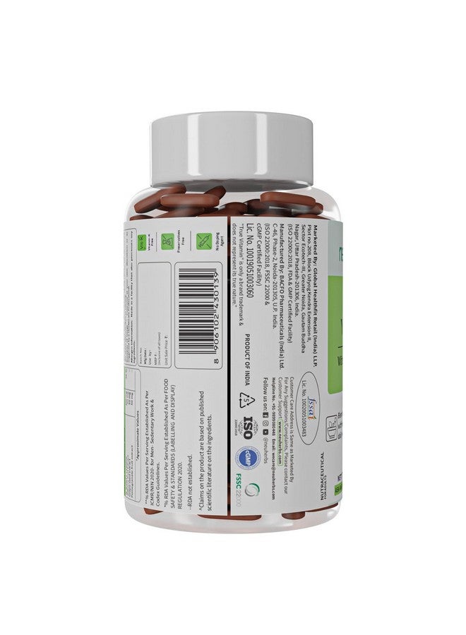 Neuherbs True Vitamin With Iodine Multivitamin With Zinc, Vitamin C, Vitamin-D, Gingseng, Ginkgo Biloba, Coenzyme Q-10, Lutein & Choline For Men And Women - Image 2