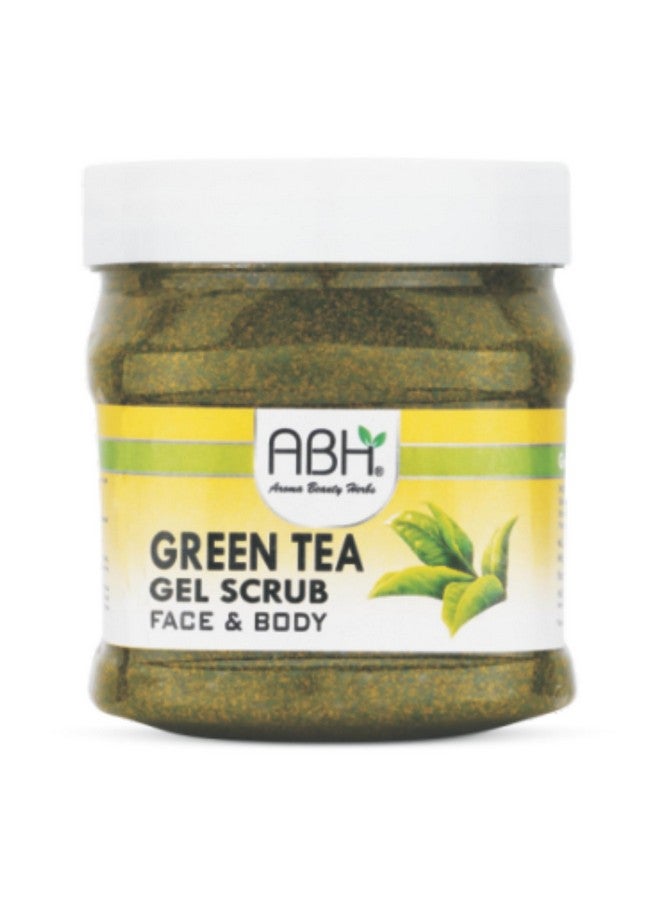 ABH Green Tea Gel Scrub Refreshing & Exfoliating Gel Scrub with Green Tea Extract, Removes Dead Skin Cells, Detoxifies, Soothes, and Revitalizes for Clear, Smooth, and Radiant Skin (500ml)