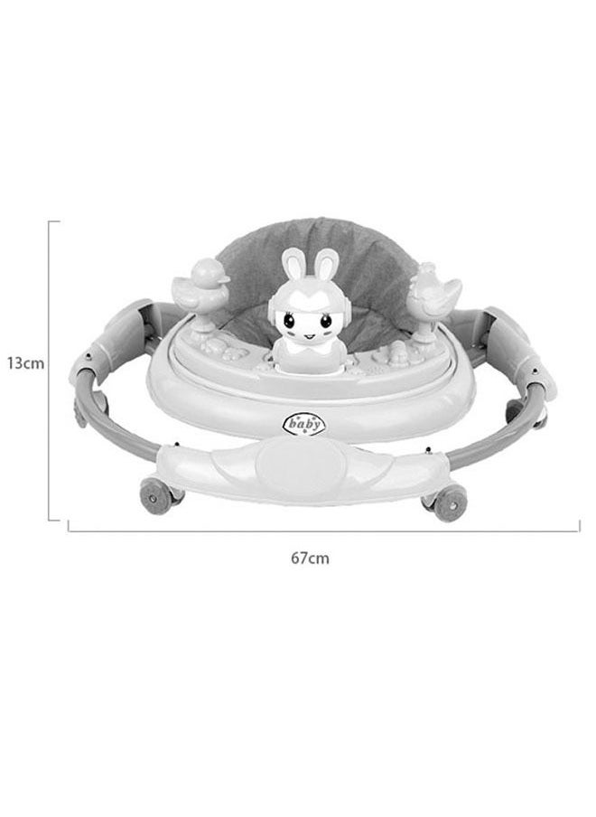 ZCM-HAPPY - Lightweight Collapsible Comfortable Baby Walker  Anti-Rollover Adjustable Seat Pad - Image 1