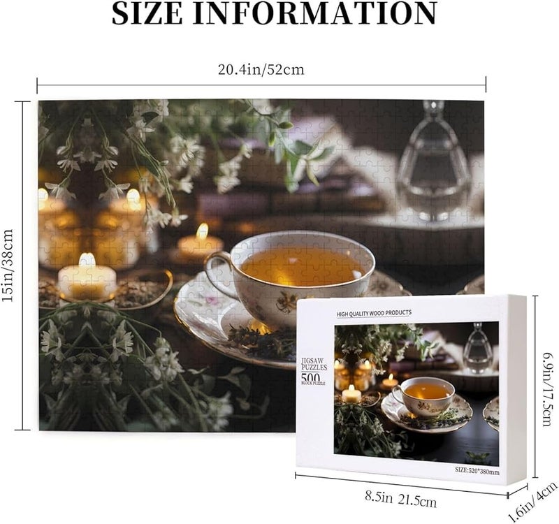 Phayah Fine Tea Bowl Jigsaw Puzzle 500 Pieces For Adults Home Decor Gift 20 4 X 15 Inches - Image 5
