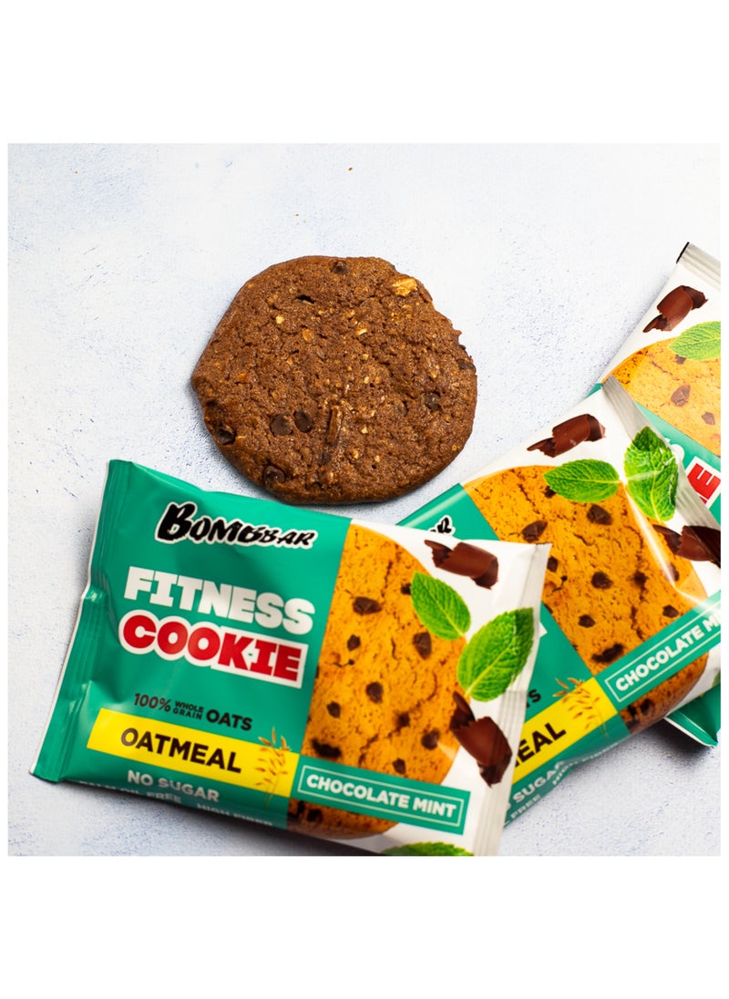 Oatmeal Fitness Cookie Chocolate Mint Flavor High Fiber 12x40g