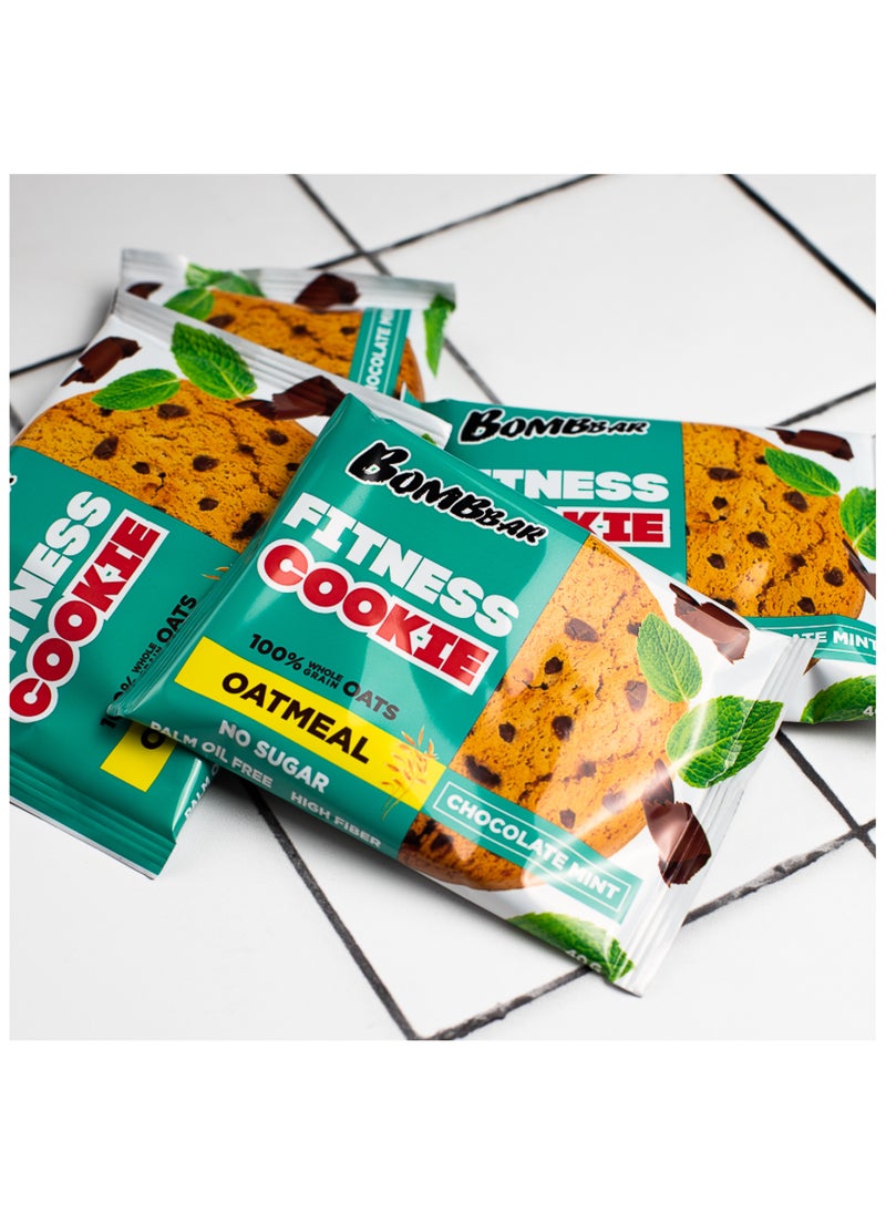 Oatmeal Fitness Cookie Chocolate Mint Flavor High Fiber 12x40g