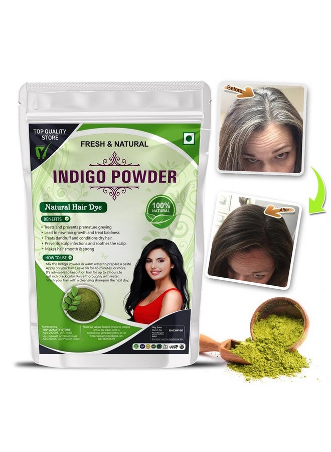 Top Quality Store Indigo Powder for Black Hair - 100% Pure and Natural - No Chemical, No Ammonia (100 g) - Image 1