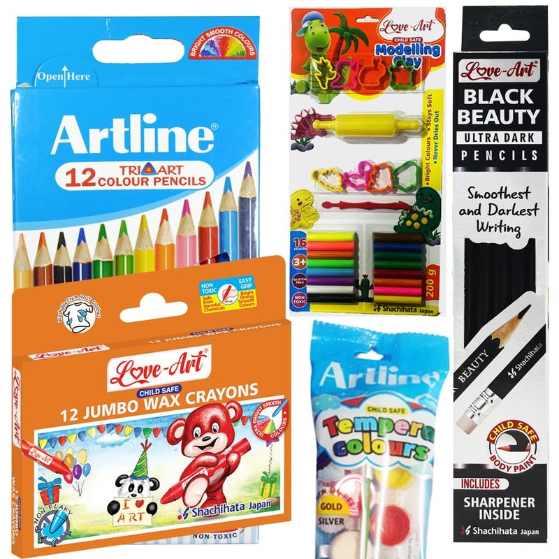 Artline Artline Combo Packs of Back to School Stationery Set 12 For Specially Designed for Students