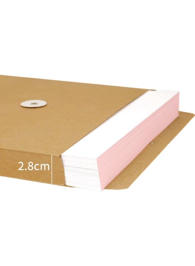 Simaa 20 A4 Kraft Paper File Folders, Blue-Black Text, 2.8Cm Side Width, For Tender Documents And Contracts, Office Supplies, 6136 - Image 3