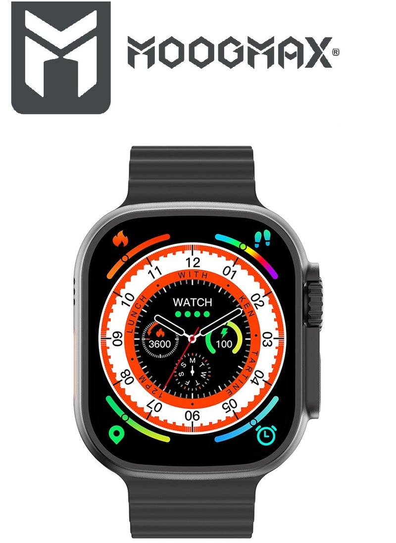 MOOGMAX - The Smart bundle package 2-in-1, Ultra smart watch 49MM Titanium case, works with gestures, all sports modes, heart and sleep measurements, support for NFC and Airbuds 4 from Moogmax TWS earphones. - Image 1