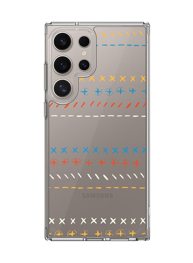 Stylizedd Classic Clear Case for Samsung Galaxy S25 Ultra , Hybrid Soft Case Flexible Edges Anti Drop TPU PC Gel Thin Transparent Cover - Basic Math - Image 1