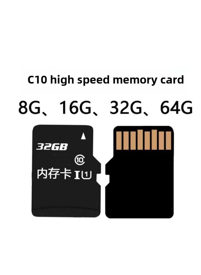High-speed Digital Memory Card C10 Mobile Phone 32g Memory Card TF64g Monitoring Recorder Card 16G-Color:Black-Capacity:64GB  - Image 3