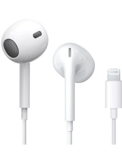 Lightning Headphones Wired for iPhone 14 – Apple MFi Certified In-Ear Stereo Headset with Built-in Microphone & Volume Control, Compatible with iPhone 13 Mini/SE/13 Pro/14 Pro Max/11/X/8/7 and All iOS Systems