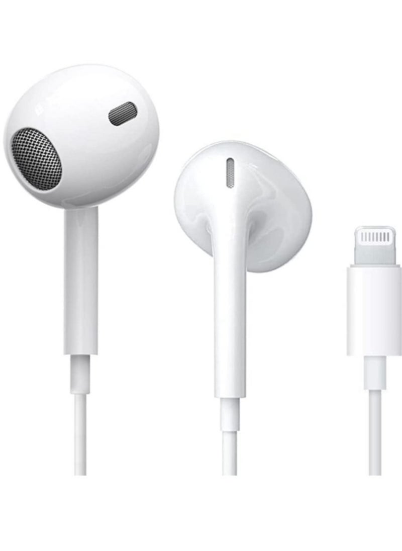 Generic - Lightning Headphones Wired for iPhone 14 – Apple MFi Certified In-Ear Stereo Headset with Built-in Microphone & Volume Control, Compatible with iPhone 13 Mini/SE/13 Pro/14 Pro Max/11/X/8/7 and All iOS Systems - Image 1