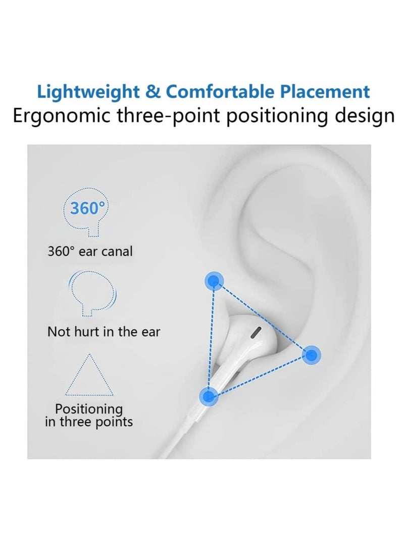 Generic - Lightning Headphones Wired for iPhone 14 – Apple MFi Certified In-Ear Stereo Headset with Built-in Microphone & Volume Control, Compatible with iPhone 13 Mini/SE/13 Pro/14 Pro Max/11/X/8/7 and All iOS Systems - Image 1