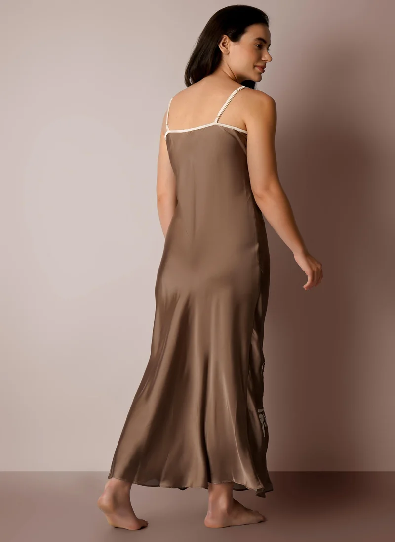 After Dark Florence, Slip and Robe with Exquisite Beadwork and Elaborate Embroidery