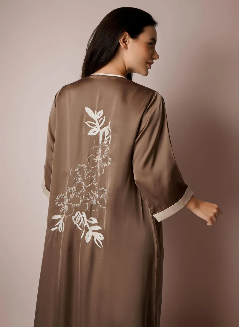 After Dark Florence, Slip and Robe with Exquisite Beadwork and Elaborate Embroidery