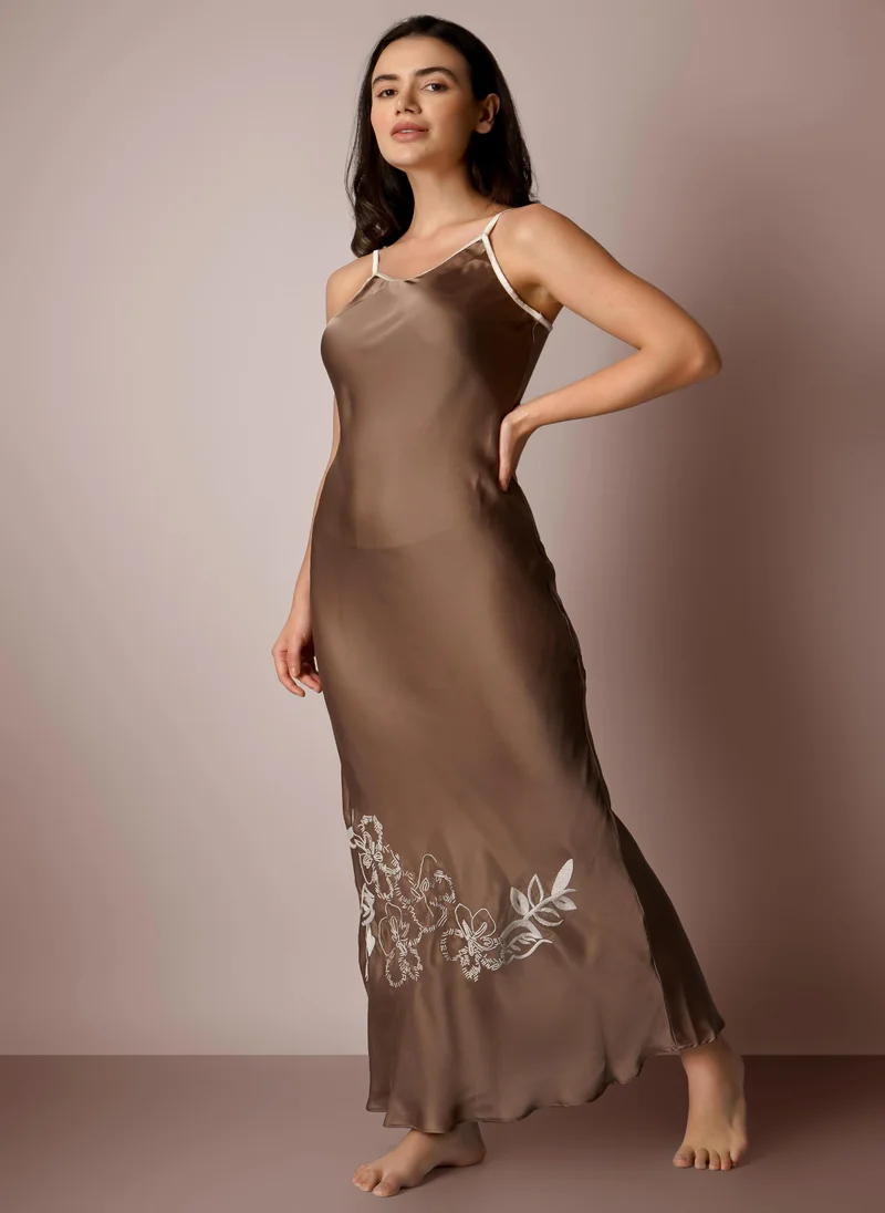 After Dark Florence, Slip and Robe with Exquisite Beadwork and Elaborate Embroidery