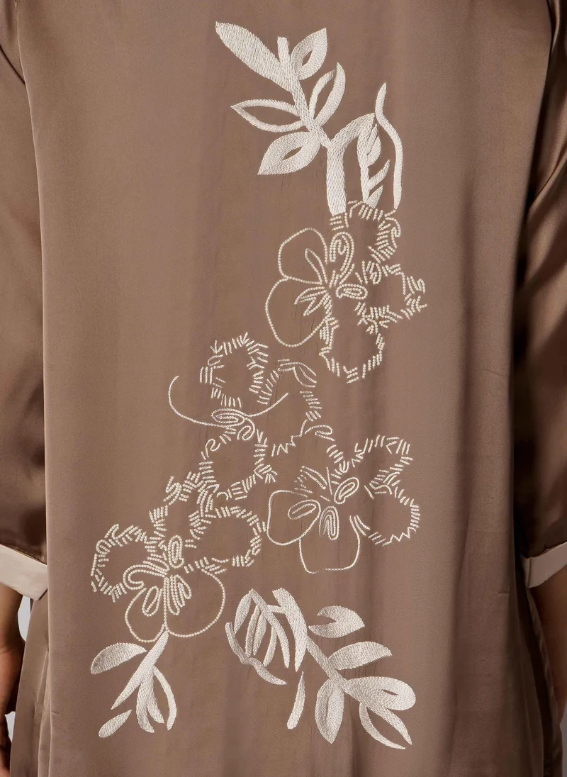 After Dark Florence, Slip and Robe with Exquisite Beadwork and Elaborate Embroidery