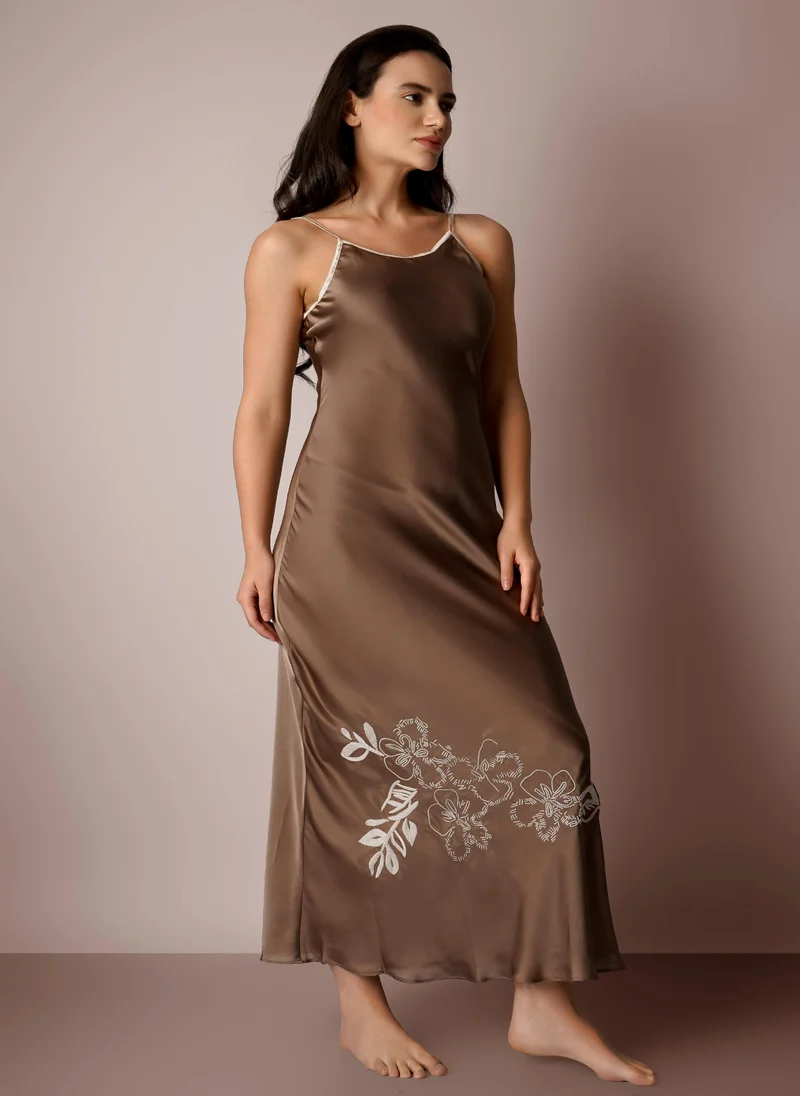 After Dark Florence, Slip and Robe with Exquisite Beadwork and Elaborate Embroidery